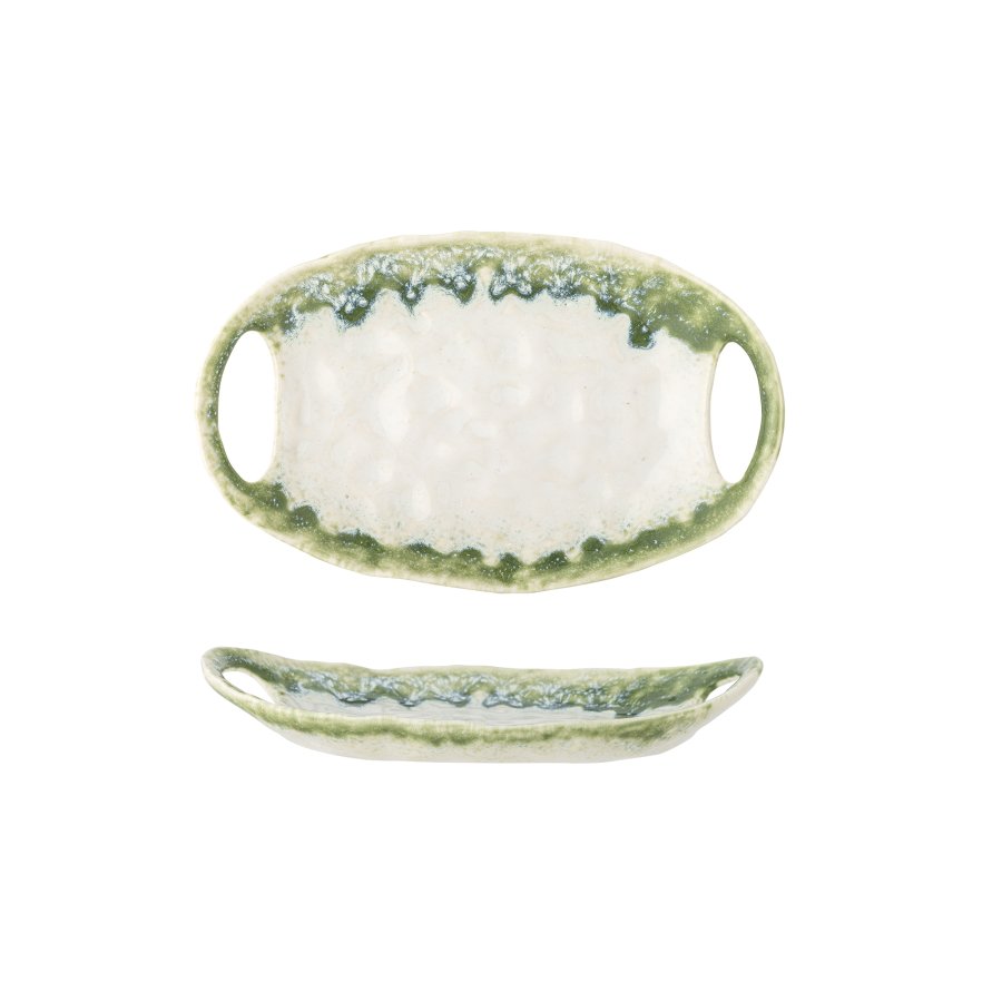 CREATIVE COLLECTION Prim Serveringsfad, Grn, Stentj