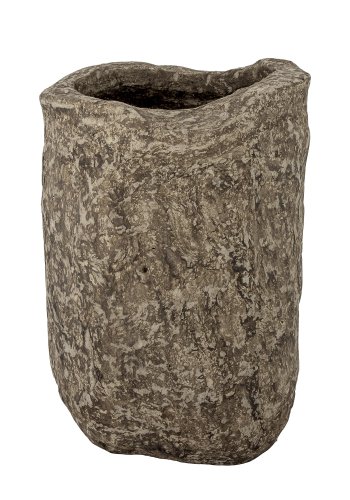 BLOOMINGVILLE Janay dekorationsvase, rektangulr - brun papmache (H:52)