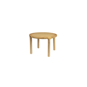 ZUIVER Storm sofabord, rund - natur egetrsfinér og asketr (60)