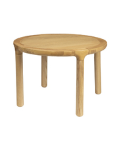 ZUIVER Storm sofabord, rund - natur egetrsfinér og asketr (60)