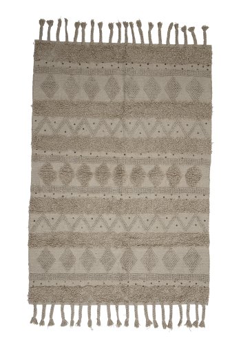 CREATIVE COLLECTION Dasha gulvtppe, rektangulr - natur bomuld (200x140)