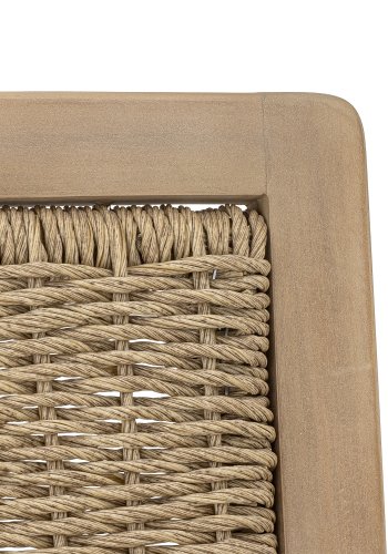 BLOOMINGVILLE Sorrento havesofa, m. armln - natur polyrattan og natur akacietr