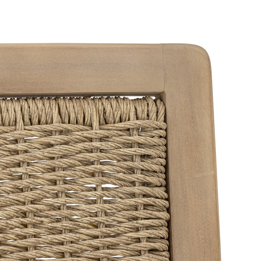 BLOOMINGVILLE Sorrento havesofa, m. armln - natur polyrattan og natur akacietr