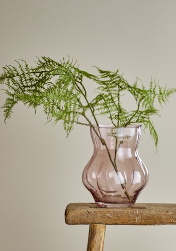 CREATIVE COLLECTION Tava Vase, Rosa, Glas