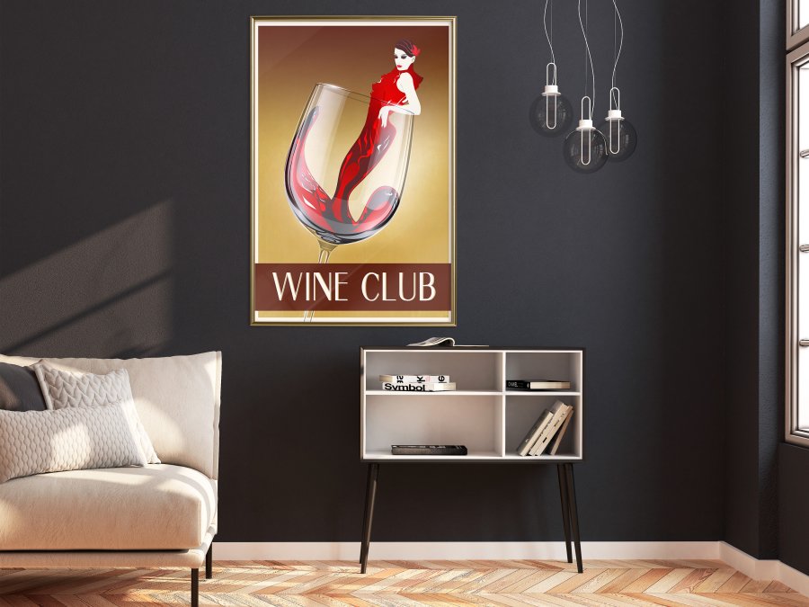 ARTGEIST Plakat med ramme - Woman is Like a Wine