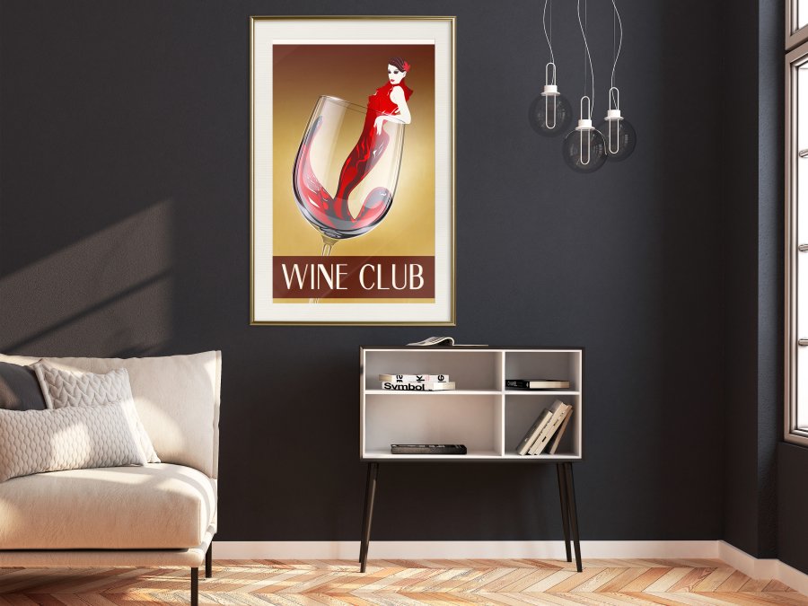 ARTGEIST Plakat med ramme - Woman is Like a Wine