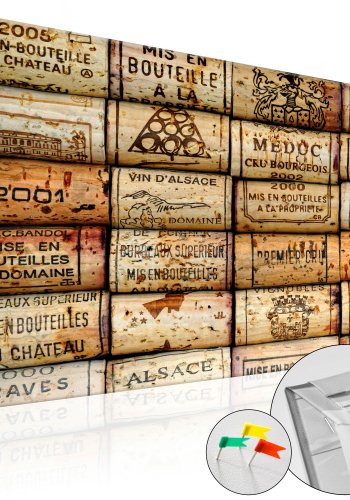 ARTGEIST Vineyard of Memories - Billede med vinpropper i kork - Flere strrelser