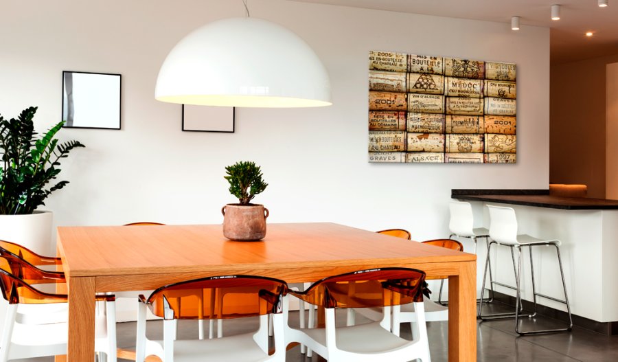 ARTGEIST Vineyard of Memories - Billede med vinpropper i kork - Flere strrelser