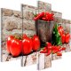 ARTGEIST billede trykt p lrred - Red Vegetables, 5-delt - Flere strrelser