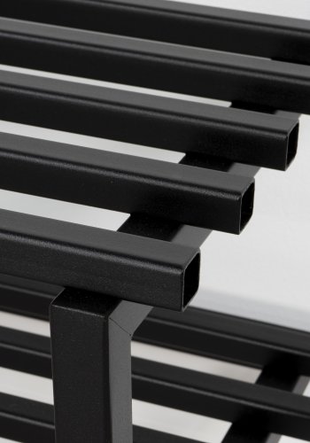 SPINDER DESIGN Rizzoli/Marco Black Edition skohylde, m. 2 hylder - sort stl (B:71)