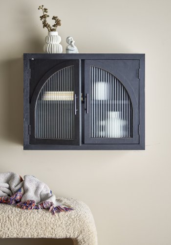 BLOOMINGVILLE Lario Skab, Sort, Fyr