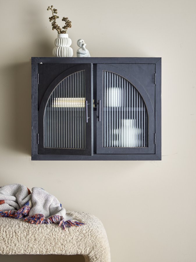 BLOOMINGVILLE Lario Skab, Sort, Fyr