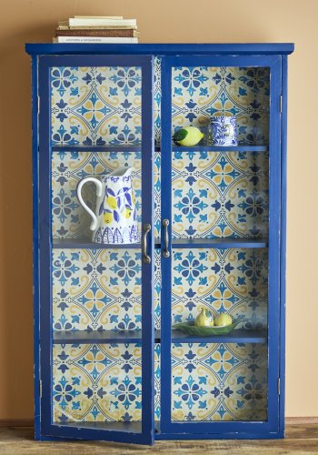 CREATIVE COLLECTION Hazem Skab, Bl, Fyrretr