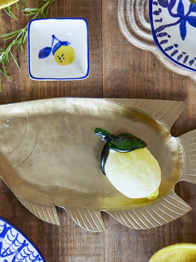 CREATIVE COLLECTION Limone Deko, Gul, Glas