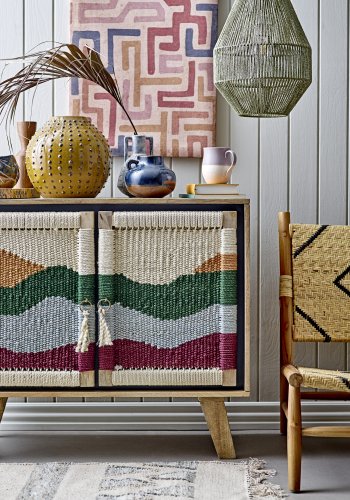 CREATIVE COLLECTION Thrane maleri, rektangulr - multifarvet lrred (70x50)