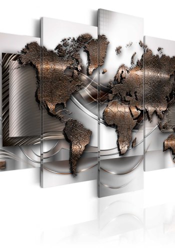 ARTGEIST verdenskort, 5-delt - Pearl map - Flere strrelser