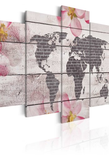 ARTGEIST verdenskort, 5-delt - Subtle World - Flere strrelser