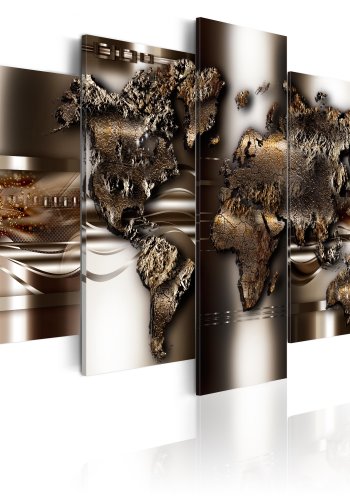 ARTGEIST verdenskort, 5-delt - Non nova, sed nove - Flere strrelser