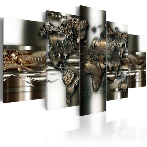 ARTGEIST verdenskort, 5-delt - Magnum opus - Flere strrelser