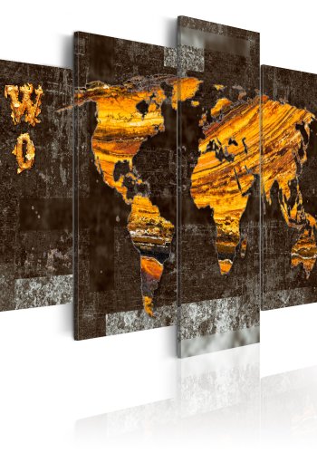 ARTGEIST verdenskort, 5-delt - Hidden Treasure - Flere strrelser