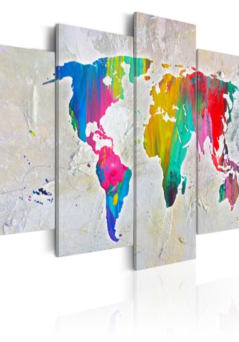 ARTGEIST verdenskort, 5-delt - Energy of World - Flere strrelser