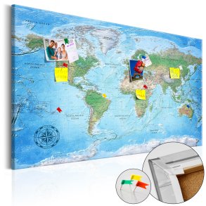 ARTGEIST Traditional Cartography - Traditionelt verdenskort trykt p kork - Flere strrelser