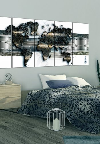 ARTGEIST verdenskort - Three-dimensional Map - Flere strrelser