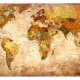 ARTGEIST Fototapet - Old World Map, gammelt vintage verdenskort (flere strrelser)