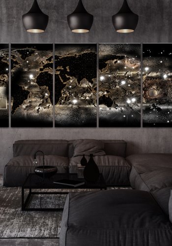 ARTGEIST verdenskort - Earth Glow - Flere strrelser