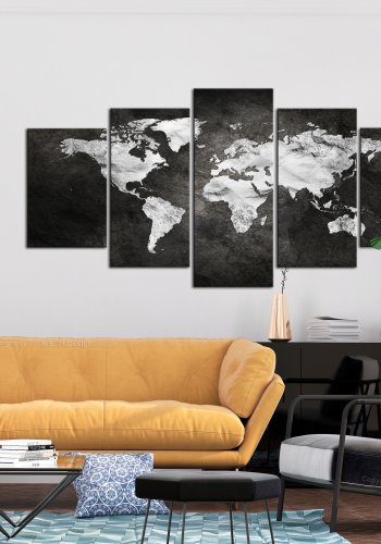 ARTGEIST verdenskort - Dark World Wide - Flere strrelser