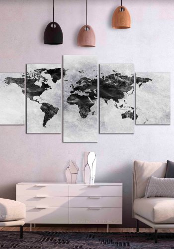 ARTGEIST verdenskort - Concrete World Wide - Flere strrelser