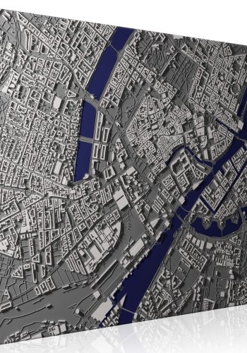 Danmarkskort Billede - Copenhagen Center (1 Part) bred