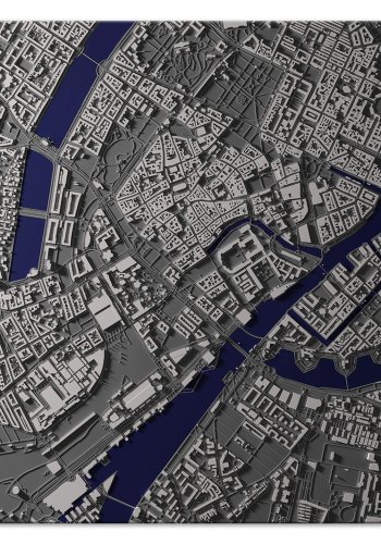 Danmarkskort Billede - Copenhagen Center (1 Part) bred