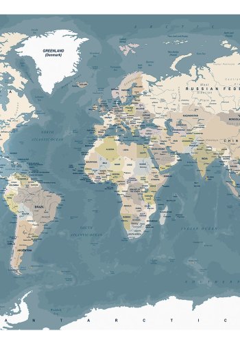 ARTGEIST Fototapet - Vintage World Map, verdenskort i vintage (flere strrelser)