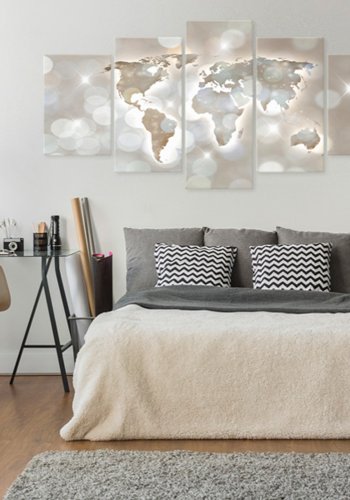 ARTGEIST verdenskort - Lux Mundi - Flere strrelser