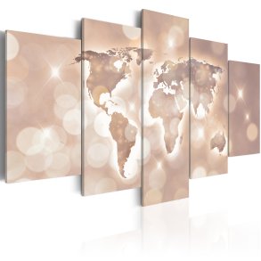 ARTGEIST verdenskort -  Trail of Light - Flere strrelser