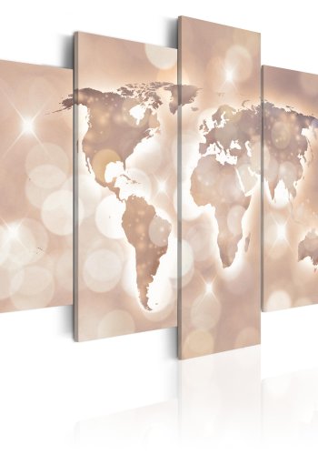 ARTGEIST verdenskort -  Trail of Light - Flere strrelser