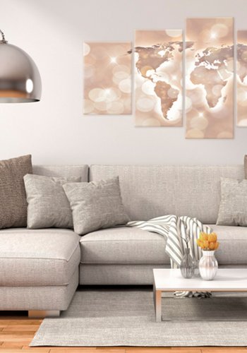 ARTGEIST verdenskort -  Trail of Light - Flere strrelser