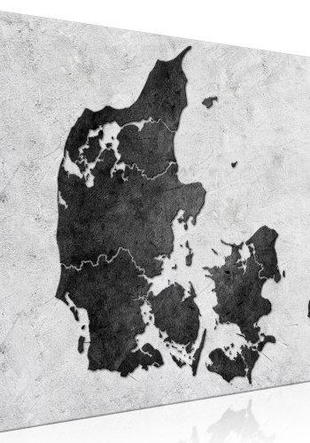 Danmarkskort Billede - Stone danmark (1 Part) bred