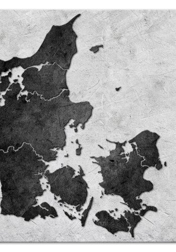 Danmarkskort Billede - Stone danmark (1 Part) bred