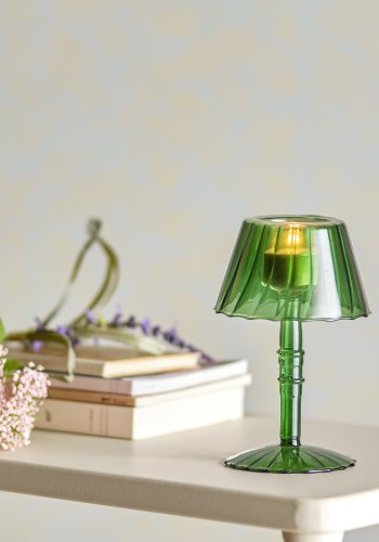 BLOOMINGVILLE Cisco Fyrfadsstage, Grn, Glas