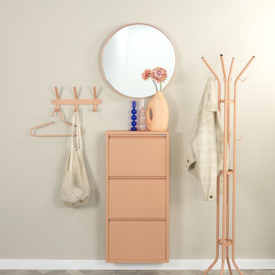 SPINDER DESIGN Dexter 3 knagerkke, m. 3 knager - clay terra stl