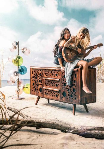 KARE DESIGN Balloon Colore LED gulvlampe - multifarvet akryl/kobber stl