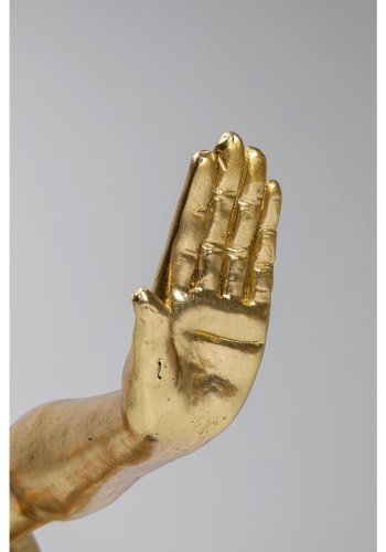 KARE DESIGN Athlete XL Gold figur - guld/sort polyresin/marmor