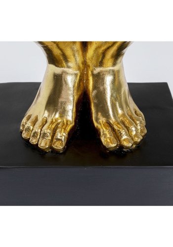 KARE DESIGN Athlete XL Gold figur - guld/sort polyresin/marmor