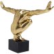 KARE DESIGN Athlete XL Gold figur - guld/sort polyresin/marmor