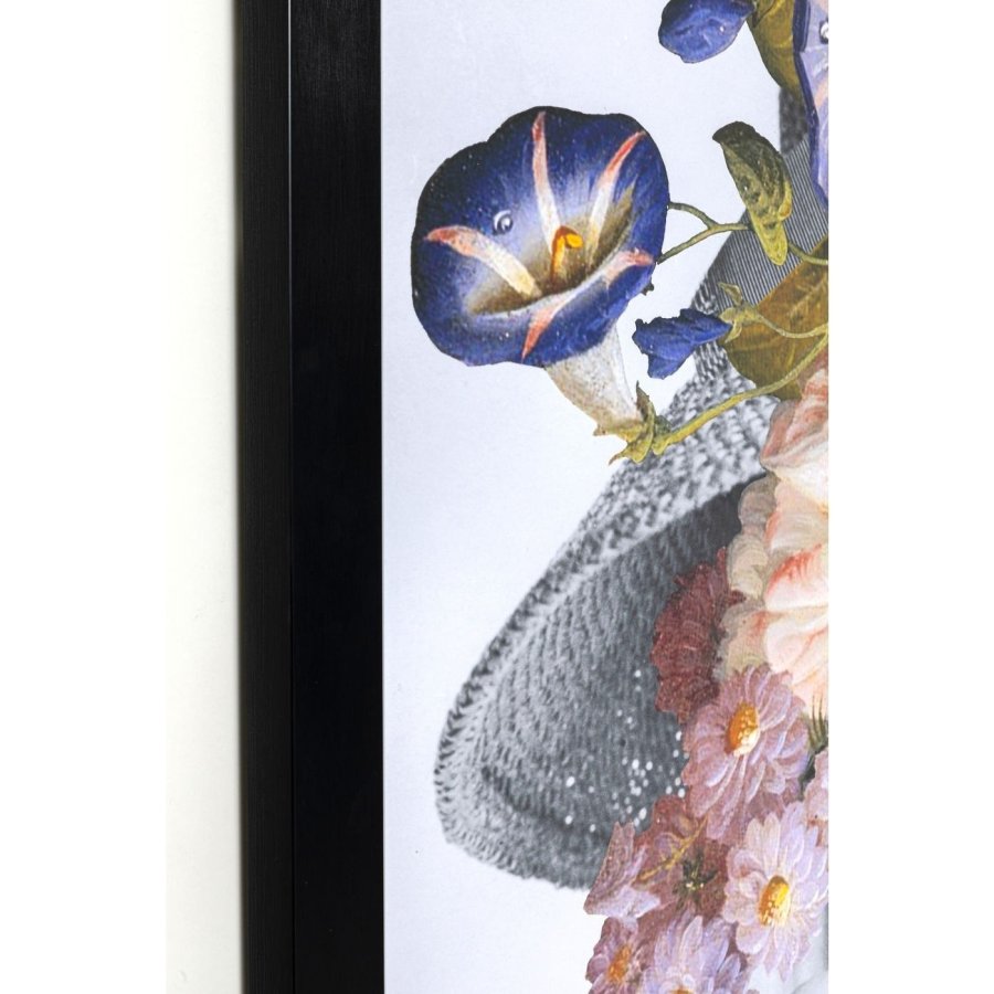 KARE DESIGN Flower Lady billede - multifarvet/klar kunstpapir/glas og polyresin, rektangulr 152x117