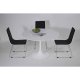 KARE DESIGN Invitation spisebord - hvid fiberglas, metal og tr, rundt (:120)
