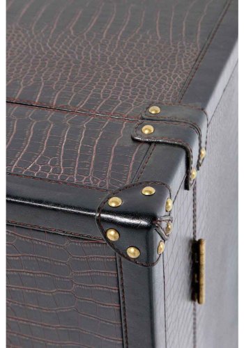 KARE DESIGN Colonial barskab - brunt stof, m. skuffer 