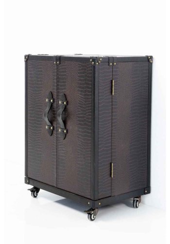 KARE DESIGN Colonial barskab - brunt stof, m. skuffer 